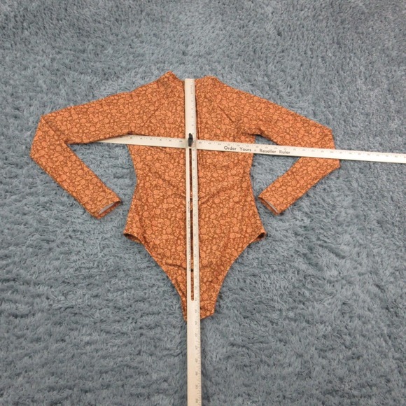 Rhythm. Swimsuit Womens Small Brown Nazare Paisley Long Sleeve 1 Piece Surf NWT - Picture 4 of 16